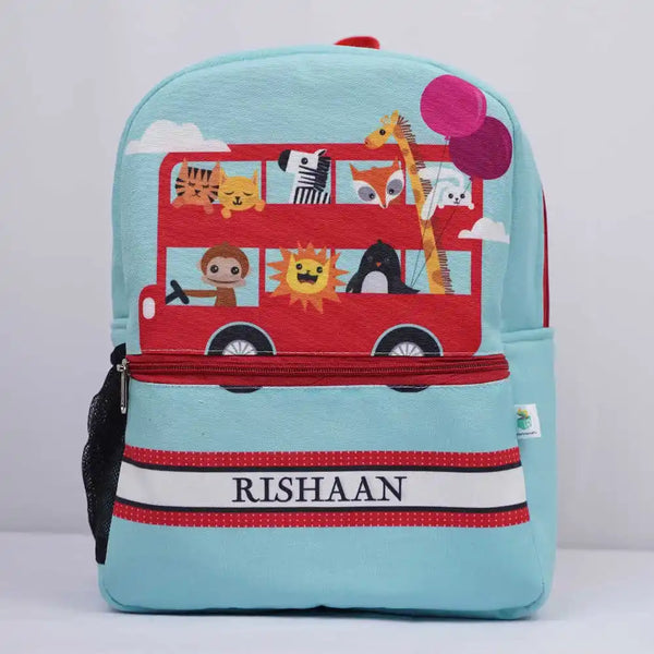 Personalised Animals Printed Kids Bagpack